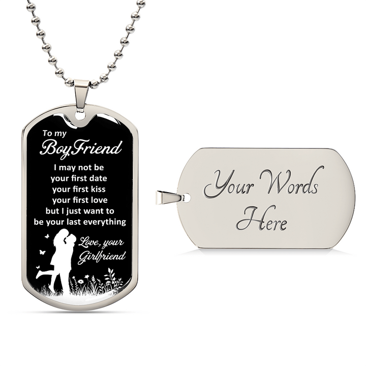 Boyfriend Necklace Gift with Sweet Words