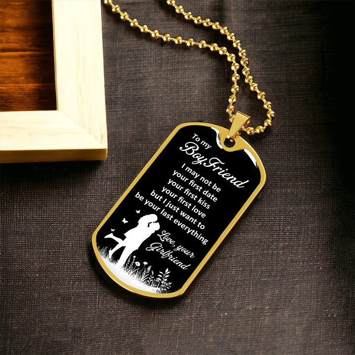 Boyfriend Dog Tag Gift from Girlfriend