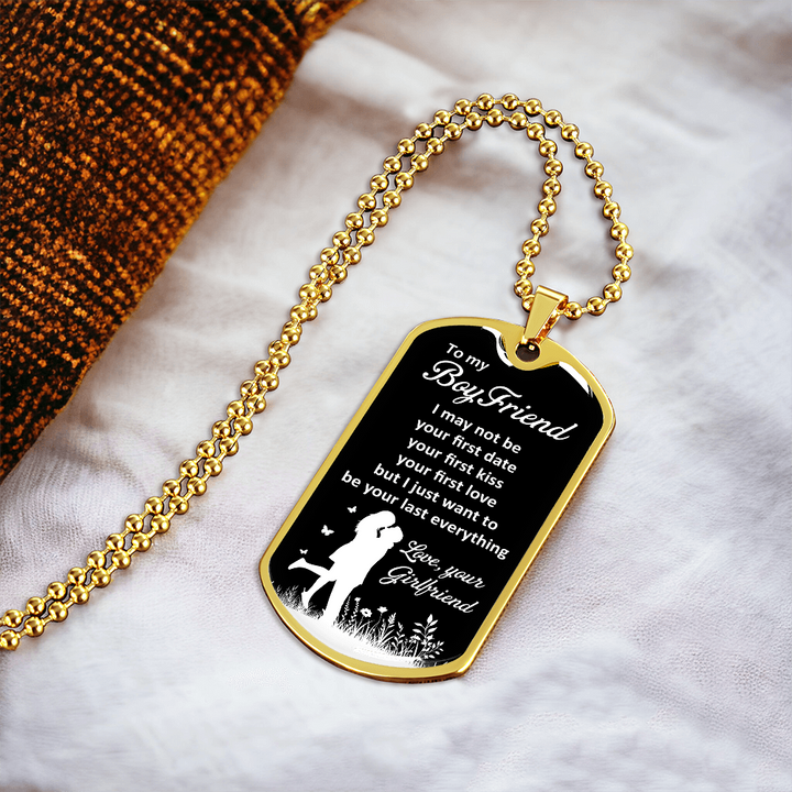 Boyfriend Dog Tag Gift from Girlfriend