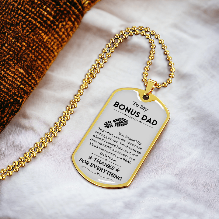 Dog Tag Necklace With a  Message Card