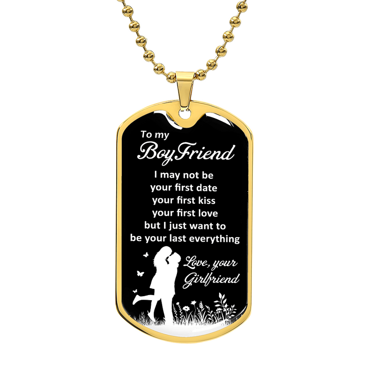 Boyfriend Necklace Gift with Sweet Words