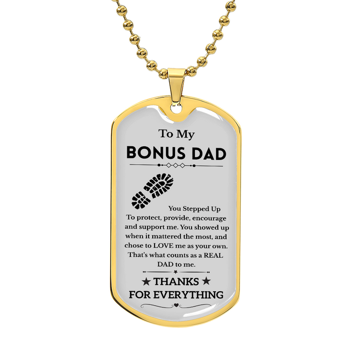 Dog Tag Necklace With a  Message Card