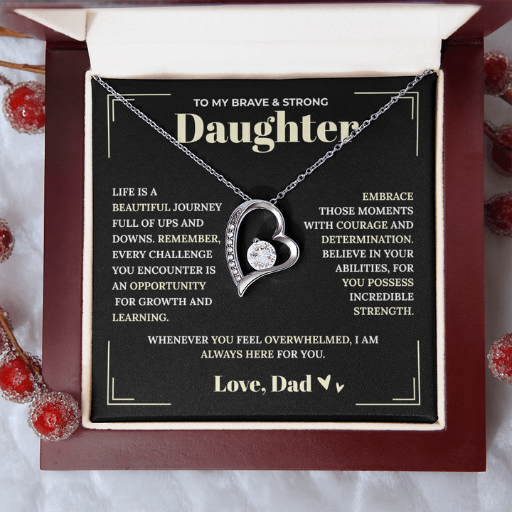 Dad to Daughter Love Necklace

