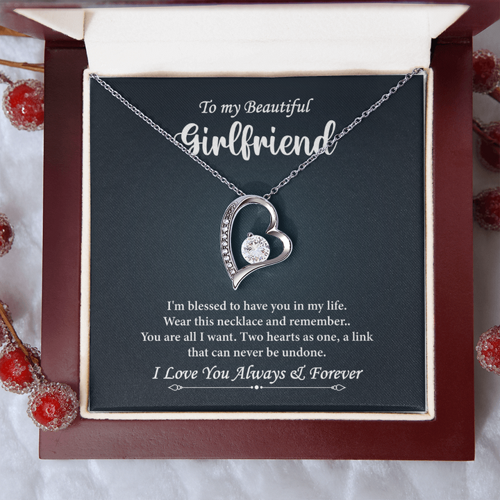 Heartfelt love note with two hearts as one