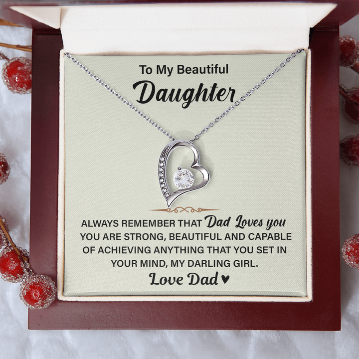 "To My Beautiful Daughter" gift.

