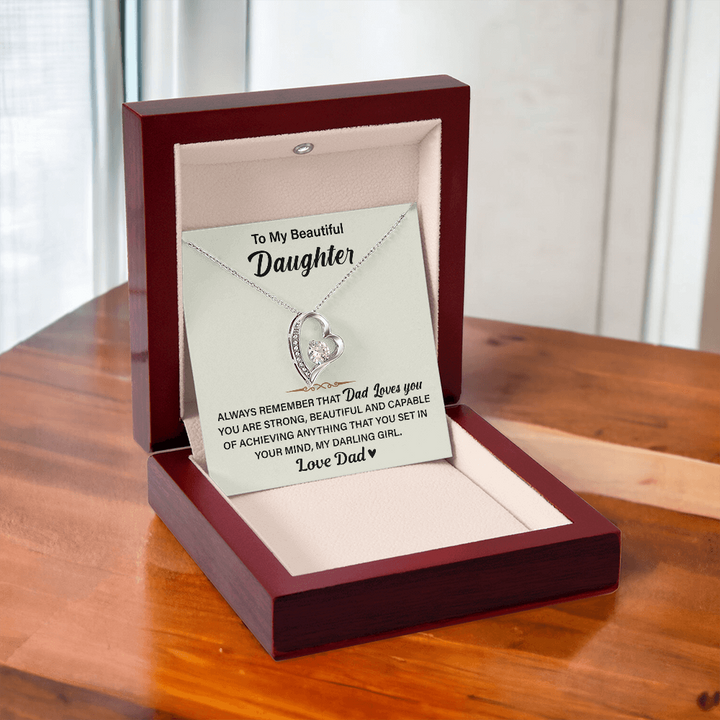 "To My Beautiful Daughter" gift.


