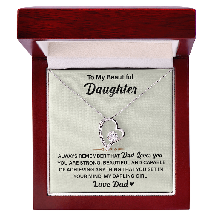 "To My Beautiful Daughter" gift.


