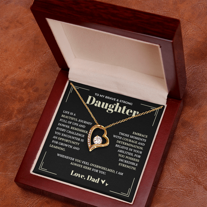 Dad to Daughter Love Necklace

