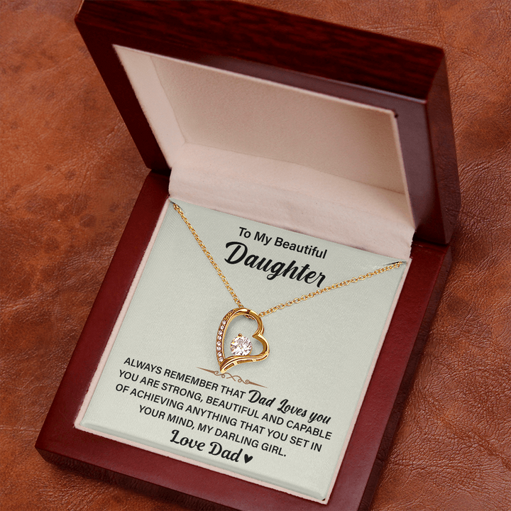 "To My Beautiful Daughter" gift.

