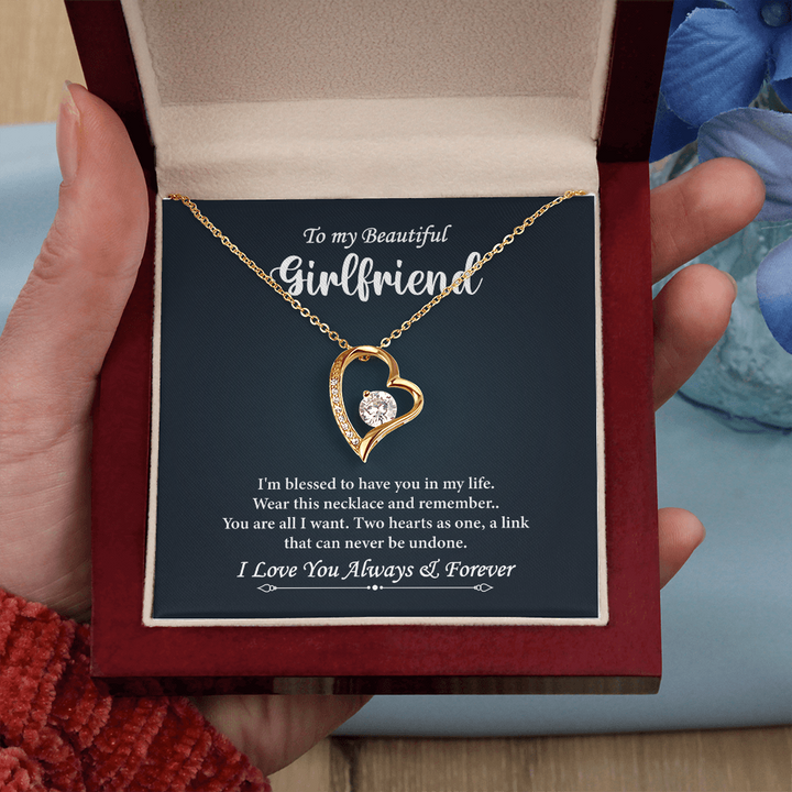 Heartfelt love note with two hearts as one