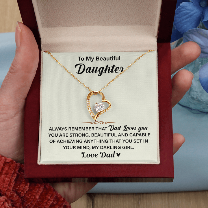 "To My Beautiful Daughter" gift.

