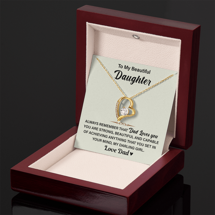 "To My Beautiful Daughter" gift.

