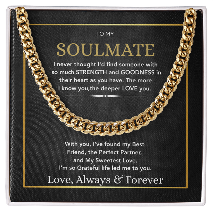 Heartfelt note praising a partner's strength