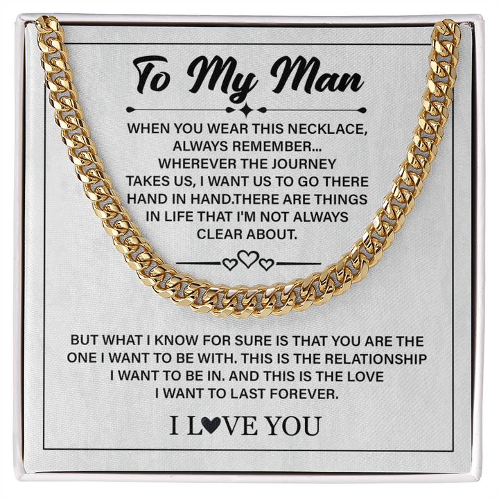 Love promise keepsake for him