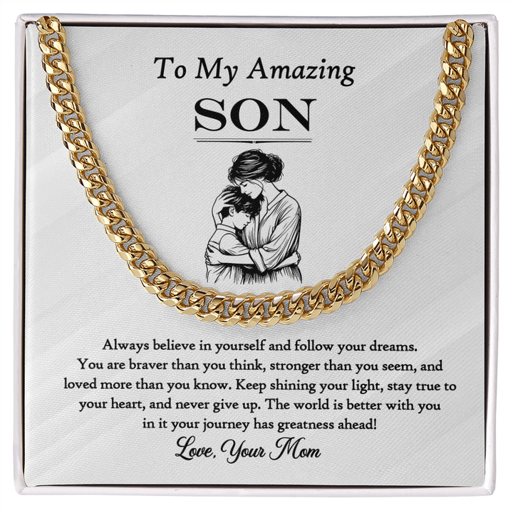Dream big, my son. I’m always with you.