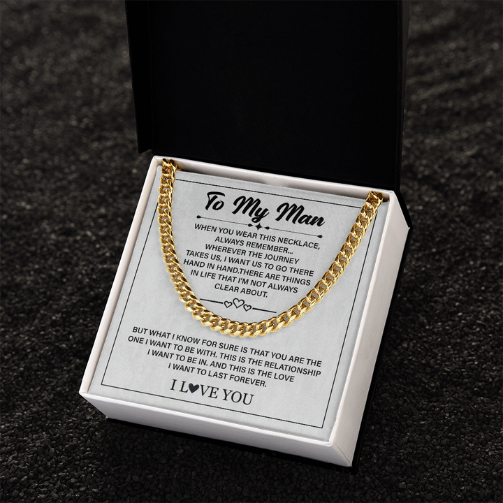 Love promise keepsake for him