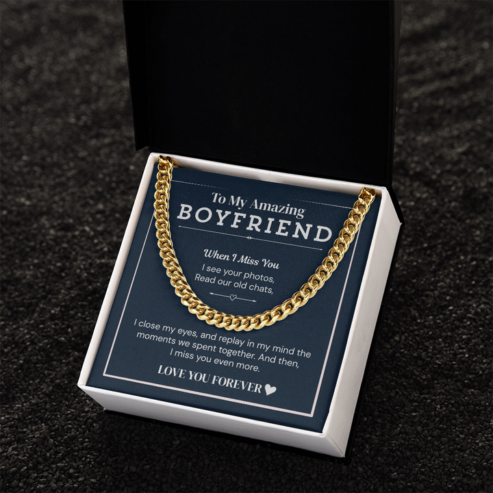 Romantic boyfriend necklace gift
