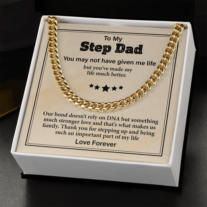 Grateful stepchild message to stepfather