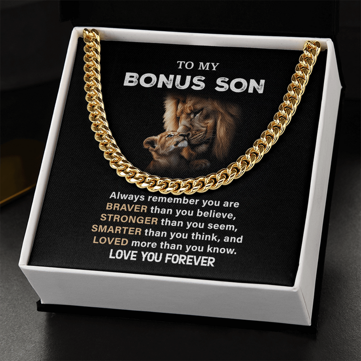 Heartfelt note to bonus son