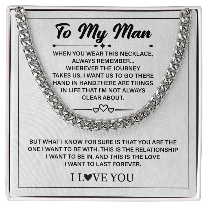 Hand in hand journey necklace