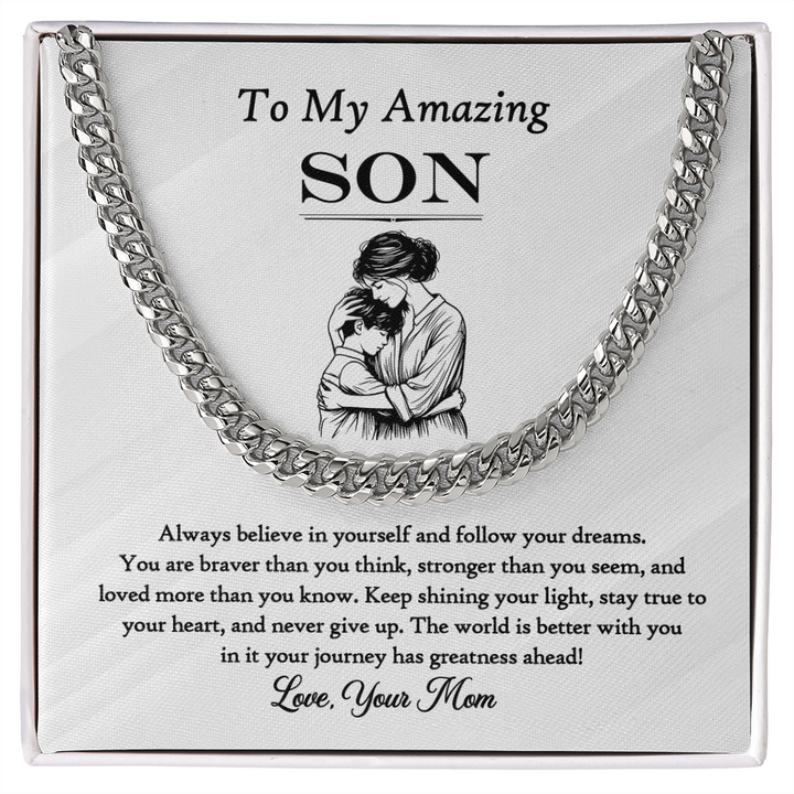 Dream big, my son. I’m always with you.