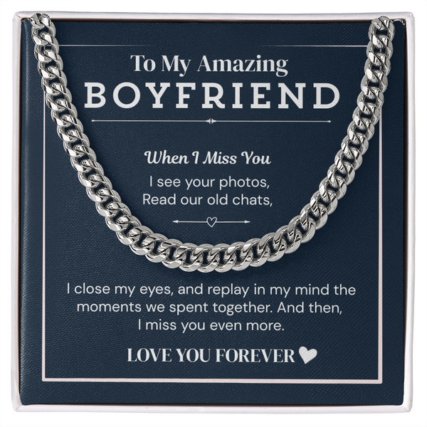 "Love necklace for boyfriend