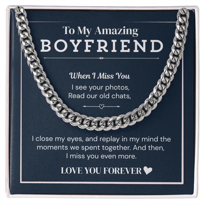 "Love necklace for boyfriend