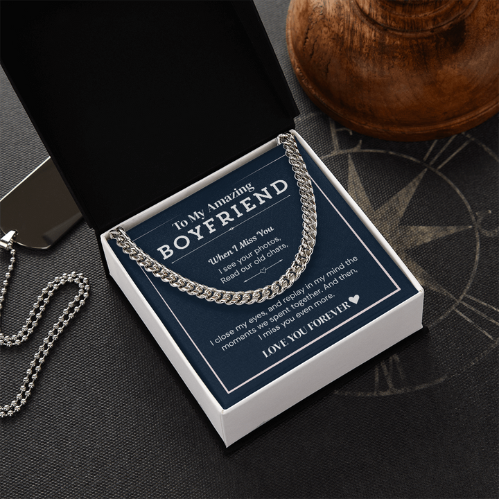 "Love necklace for boyfriend