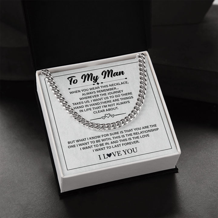 Love promise keepsake for him