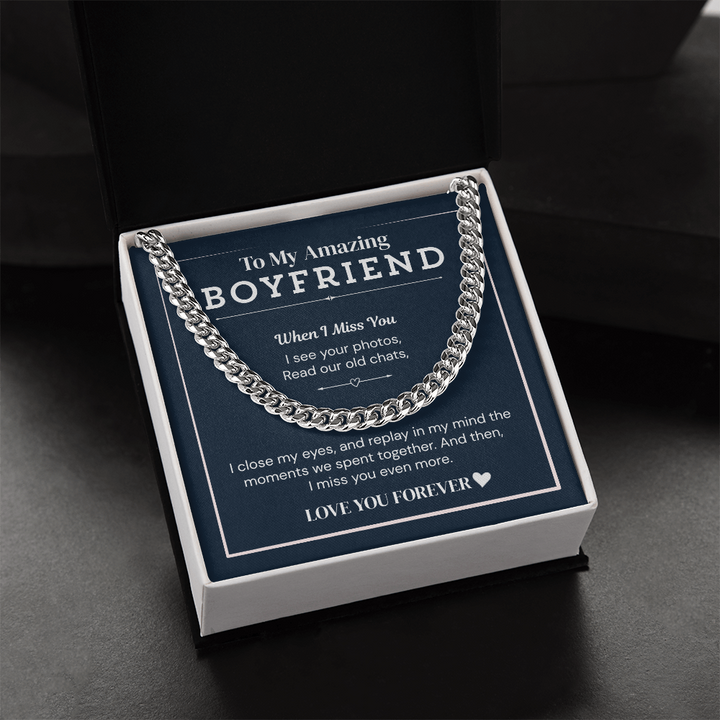 "Love necklace for boyfriend