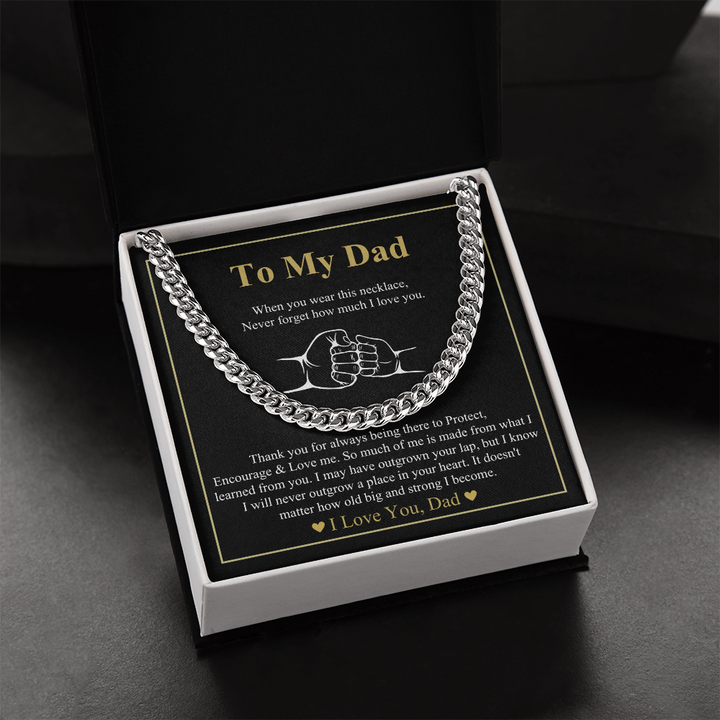 Cuban Link Chain With Message Card