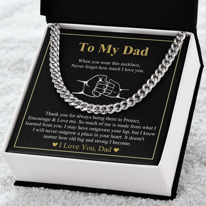 Cuban Link Chain With Message Card