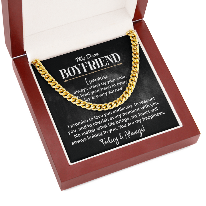 Thoughtful necklace for dear boyfriend