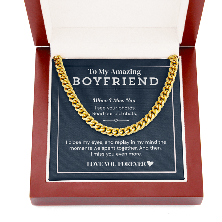 Necklace for amazing boyfriend