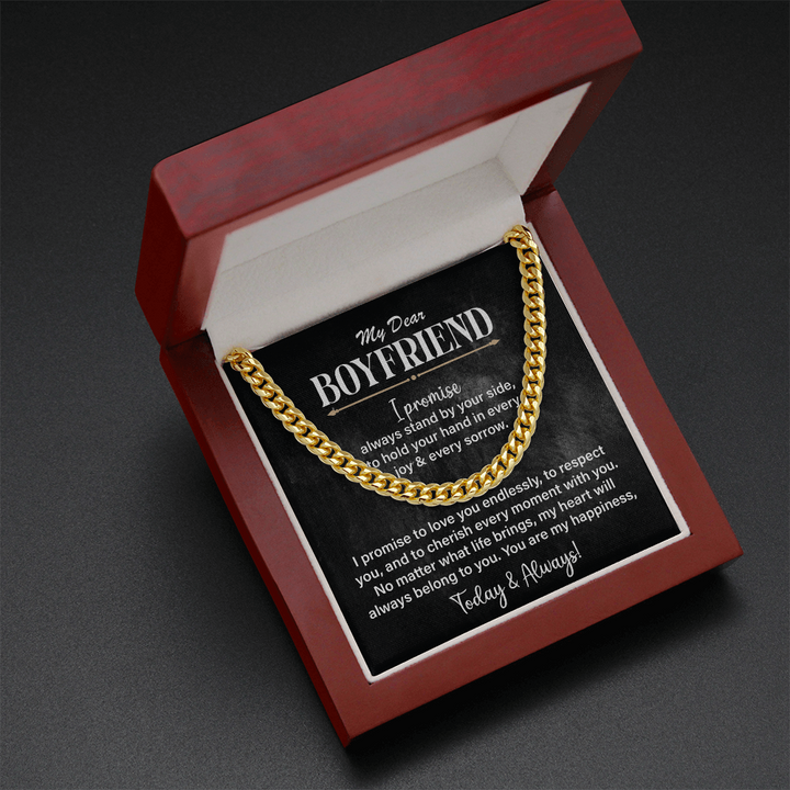 Thoughtful necklace for dear boyfriend