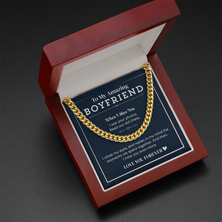 Necklace for amazing boyfriend