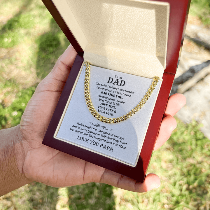 Gold Cuban Link Chain Necklace
