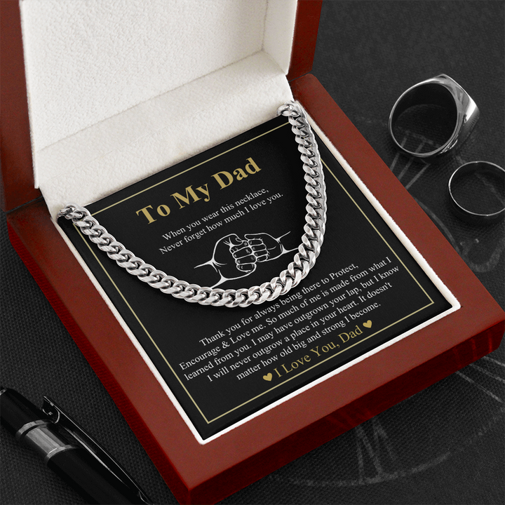 Cuban Link Chain With Message Card