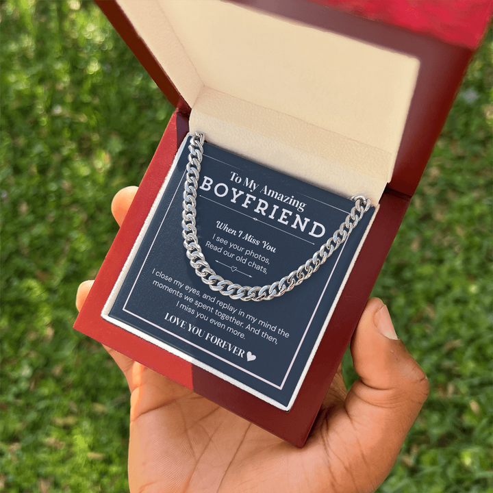 Necklace for amazing boyfriend