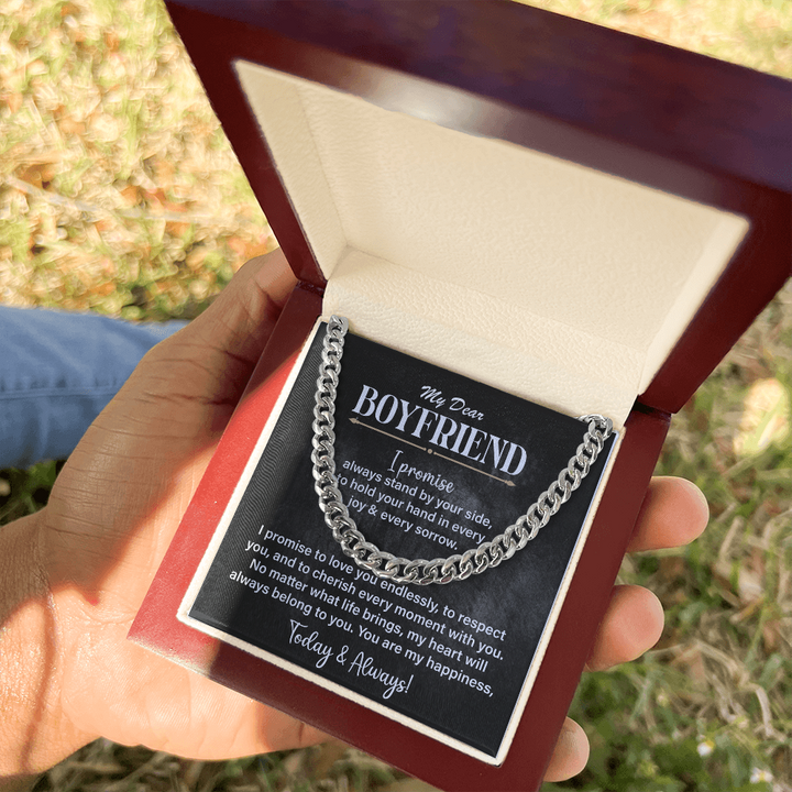 
Thoughtful necklace for dear boyfriend