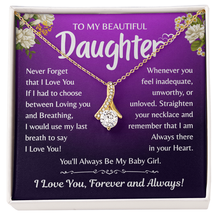 Heartfelt mom to daughter jewelry