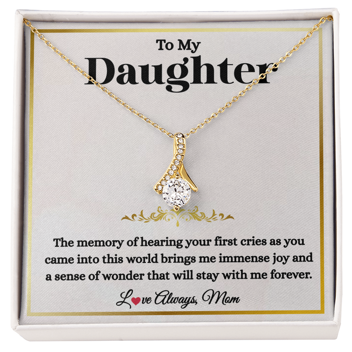 Daughter Necklace for Strength and Love