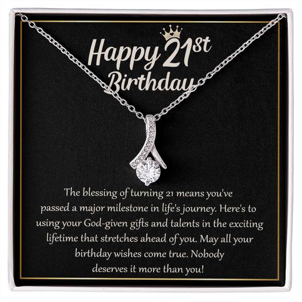 Gift Ideas for 21st Birthday - Silver Necklace for Women
