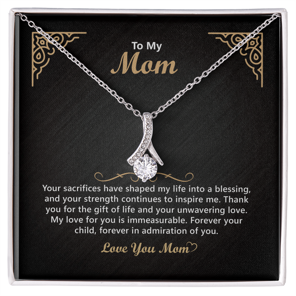 Crystal mom necklace