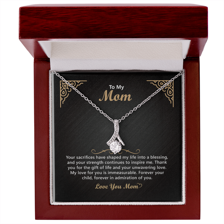 Crystal mom necklace