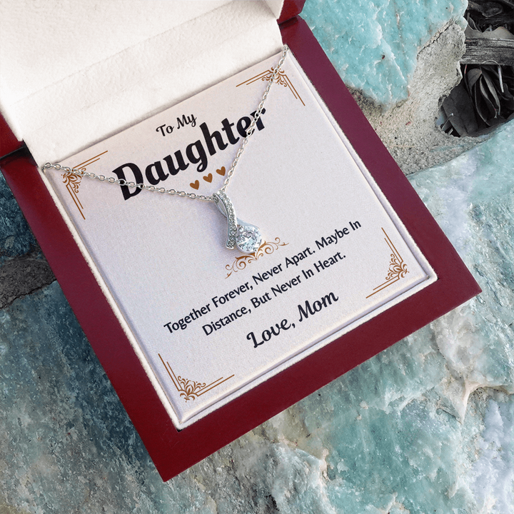 Daughter gift necklace from mom