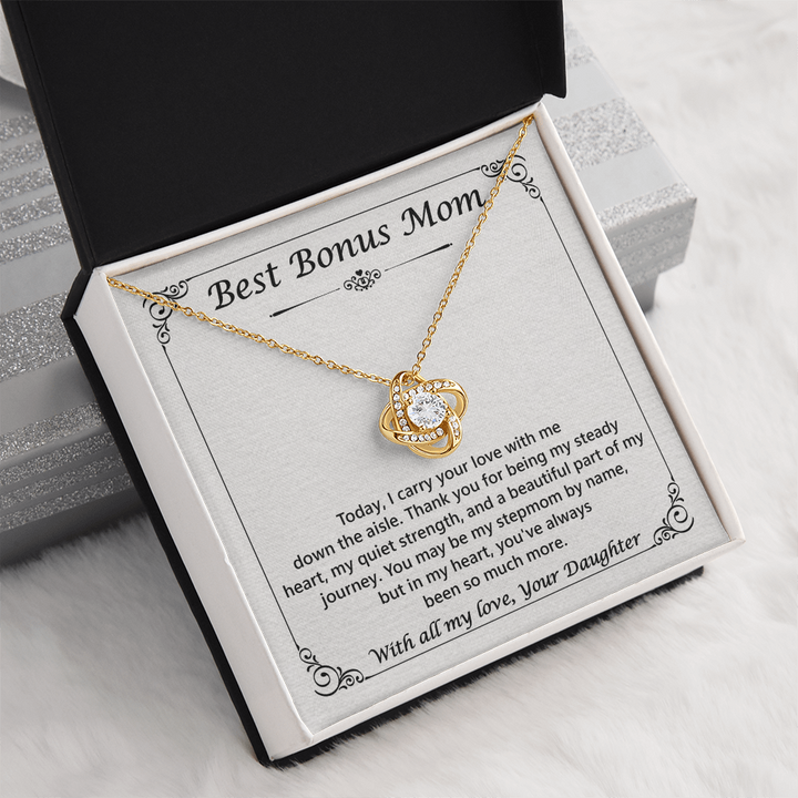 Stepmom Gift Love Knot Necklace