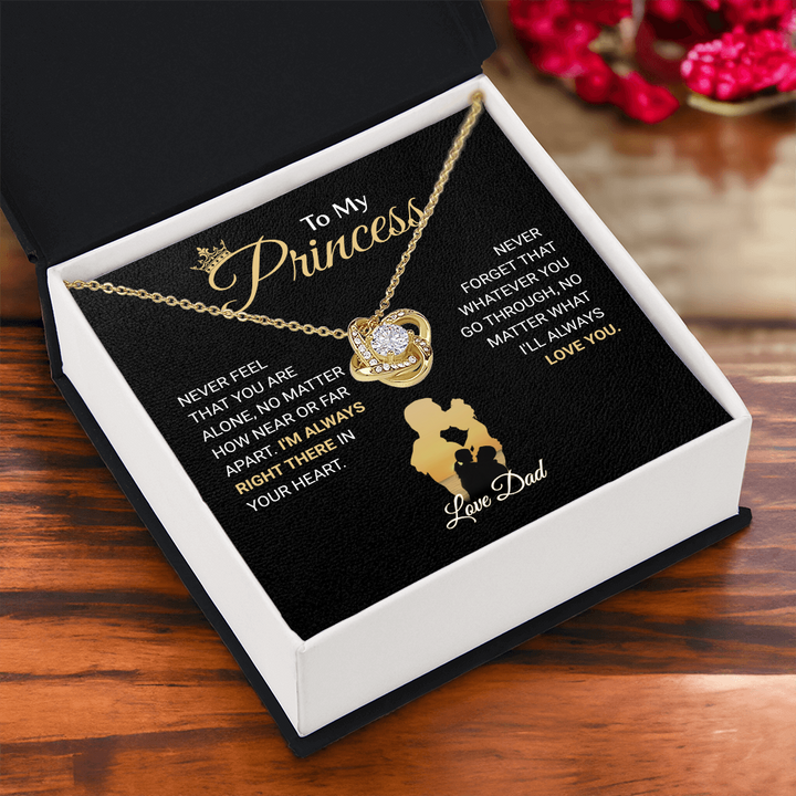 Gift Box Necklace from Father to Daughte