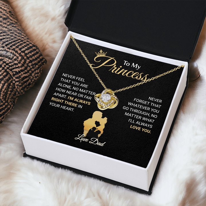 Gift Box Necklace from Father to Daughte