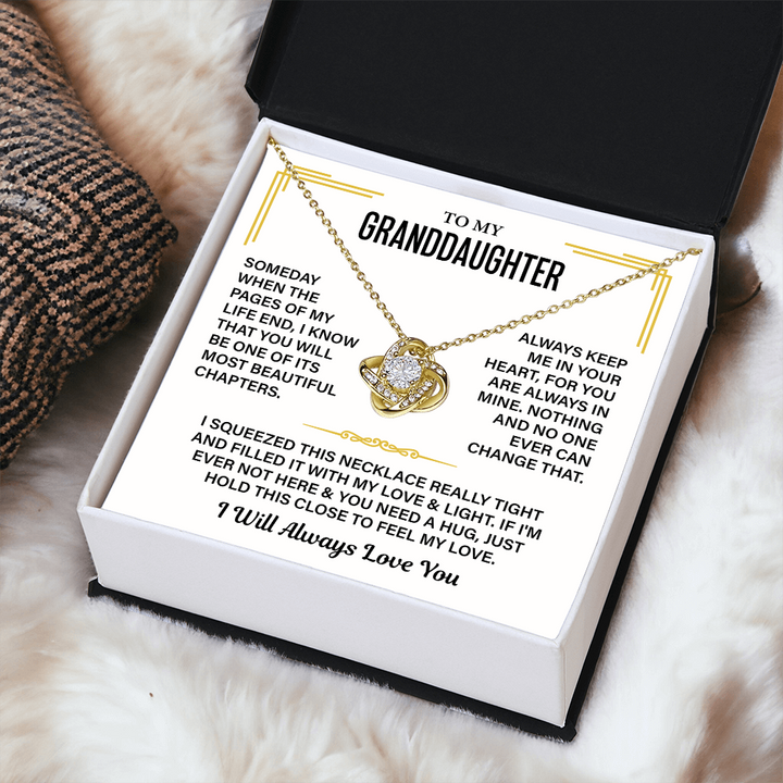 Granddaughter Necklace Gift With a Heartfelt Message